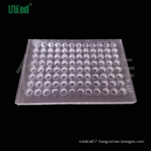 Disposable Sterile Transparent Lab Plastic 96 Hole Reaction Plate